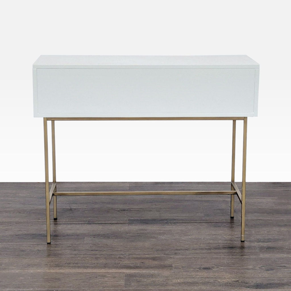 West Elm Geo Sculpted Drawer Console Table