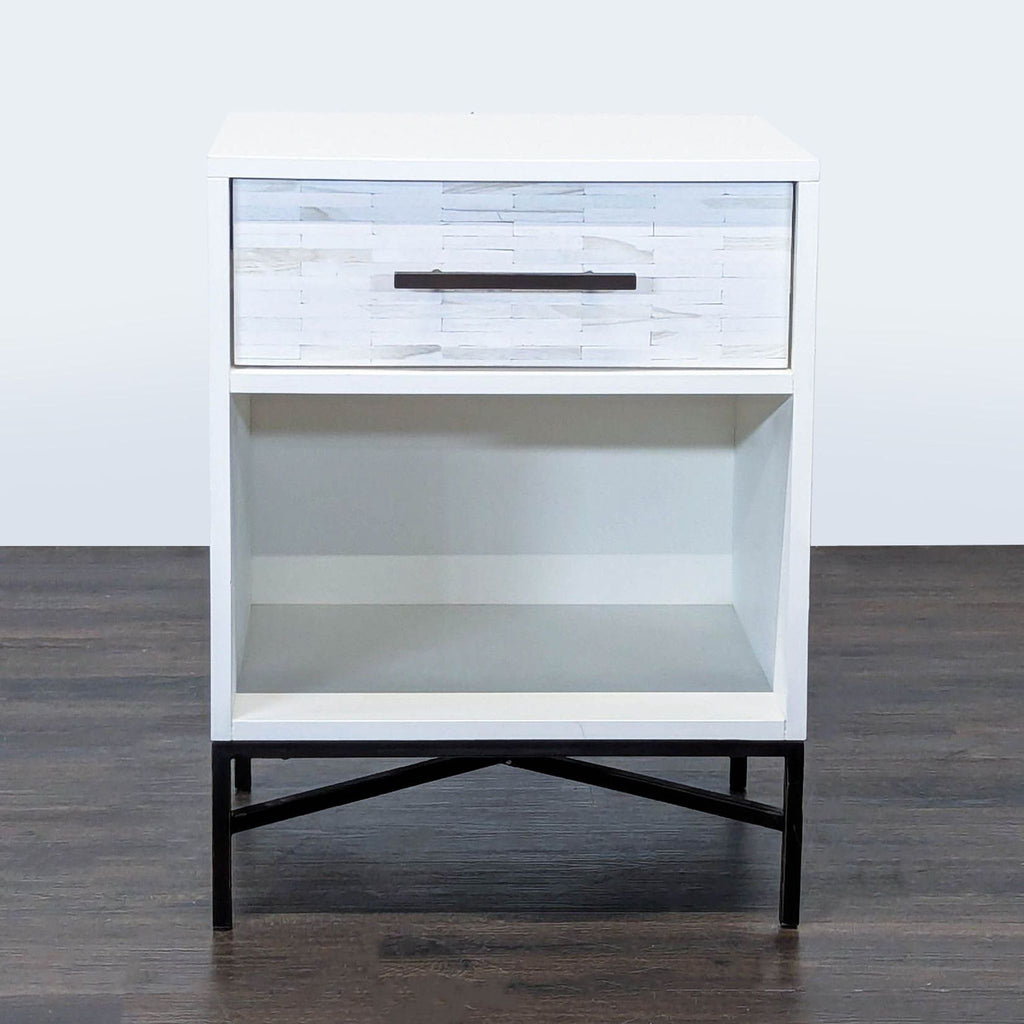 West Elm Wood Tiled Nightstand - Accepted Offer (12.28% discount)