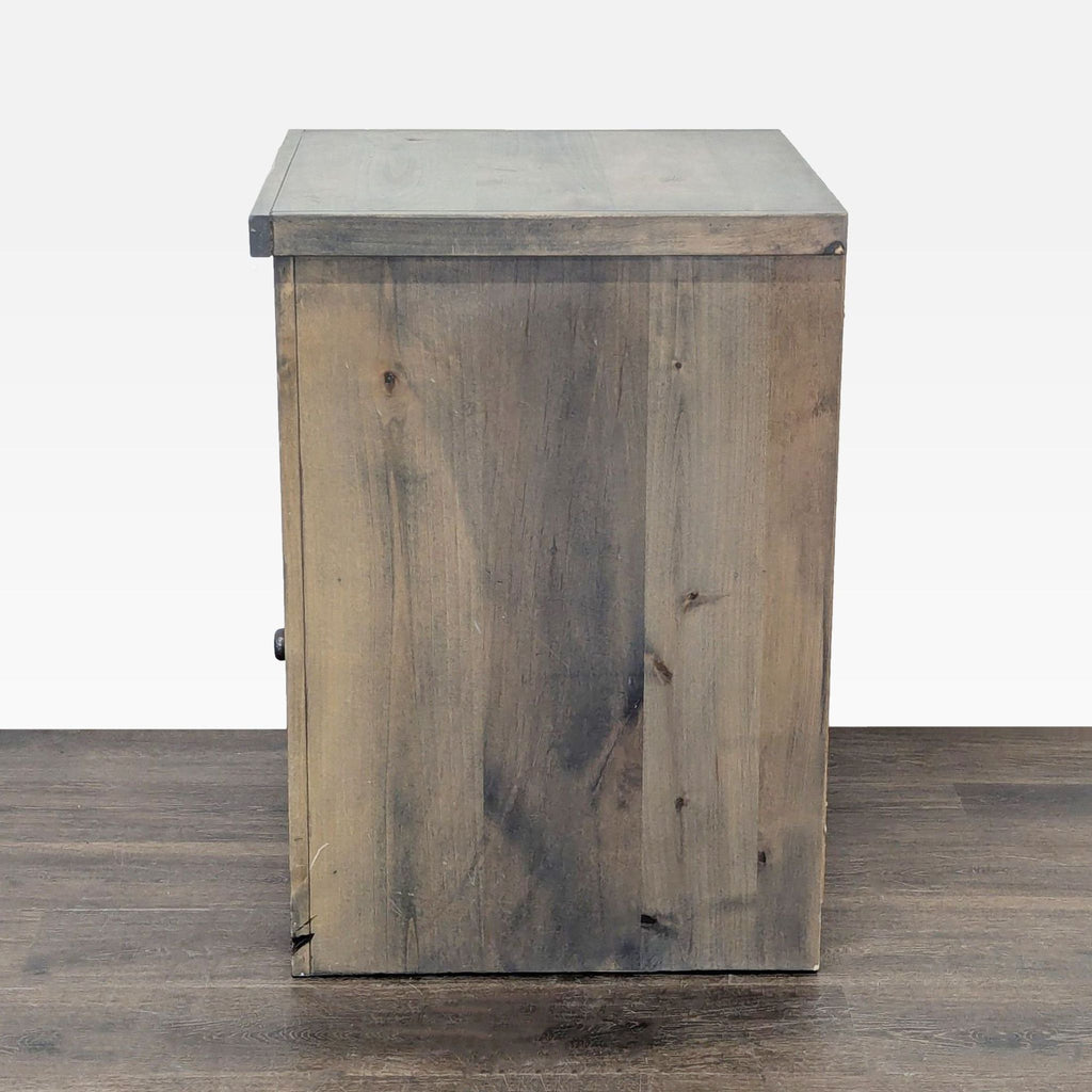 Sturdy cabinet by Legends Furniture in natural finish, offering a drawer and shelf for versatile storage solutions.