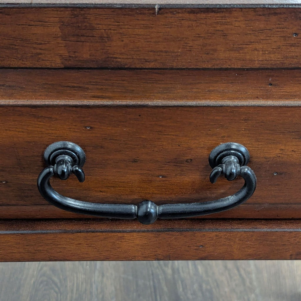 Pier 1 Imports Wooden Two Drawer Console Table with Open Shelf