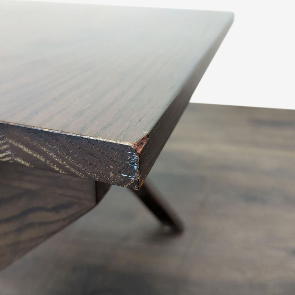 Wood X-Leg End Table