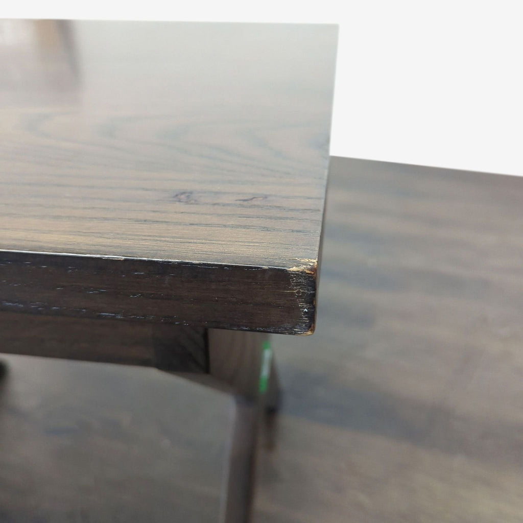 Wood X-Leg End Table