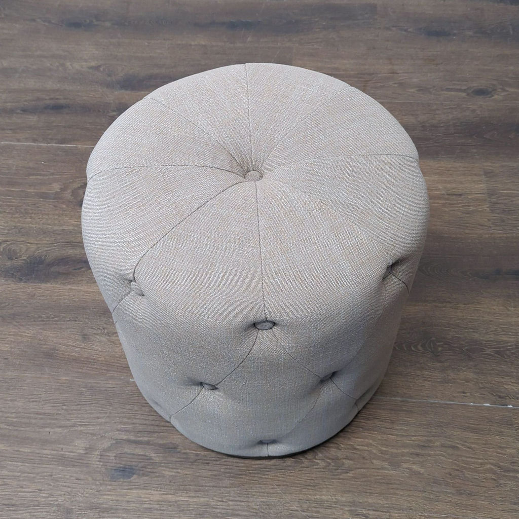 West Elm Button Tufted Drum Ottoman - Accepted Offer (25.00% discount)