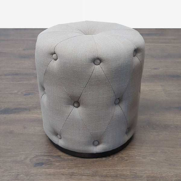 West Elm Button Tufted Drum Ottoman - Accepted Offer (10.00% discount)