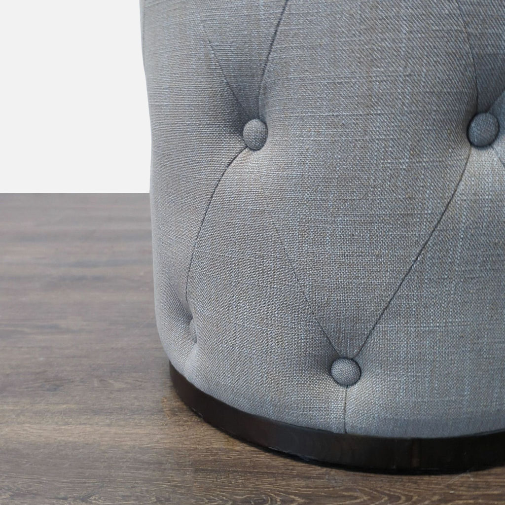 West Elm Button Tufted Drum Ottoman - Accepted Offer (10.00% discount)