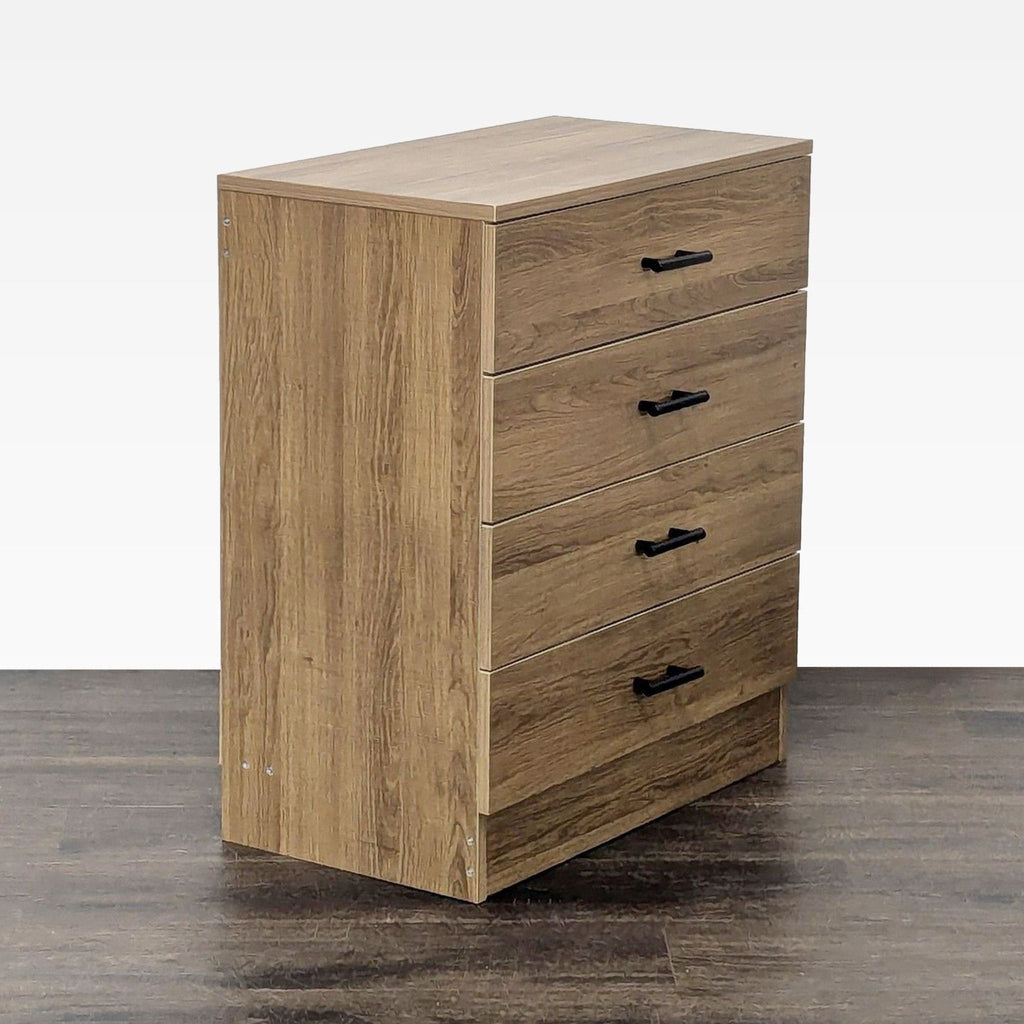 YIGOBUY 4-Drawer Wooden Dresser with Modern Handles for Bedroom or Living Room