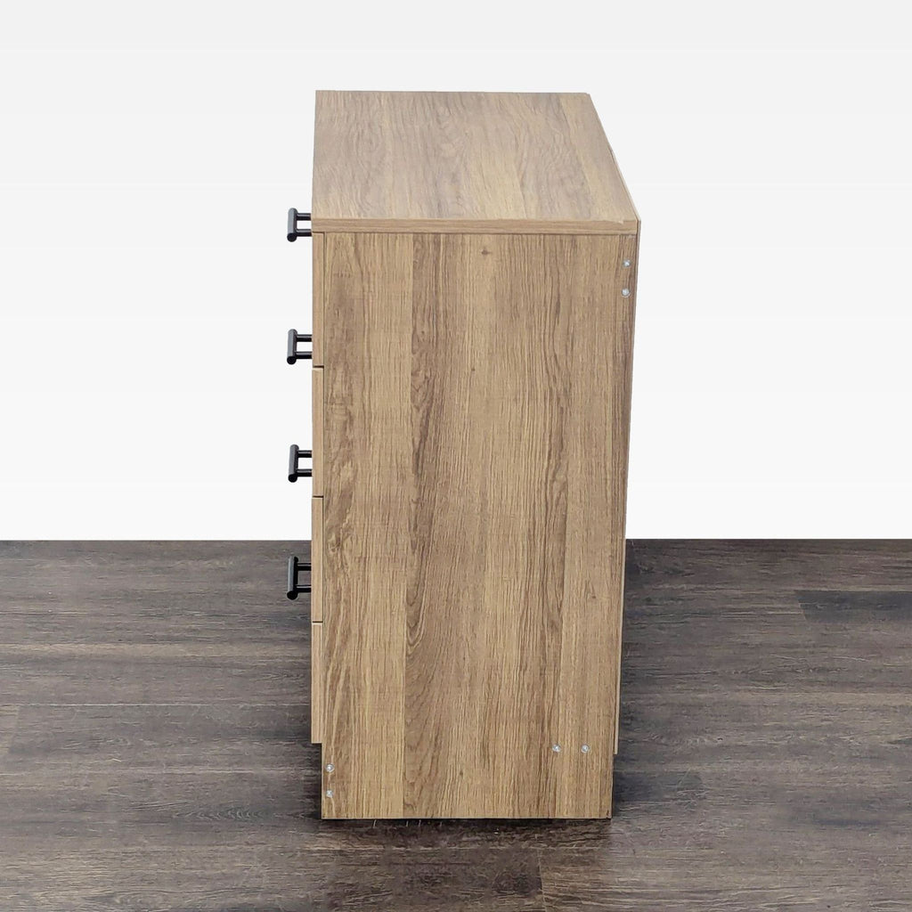 YIGOBUY 4-Drawer Wooden Dresser with Modern Handles for Bedroom or Living Room