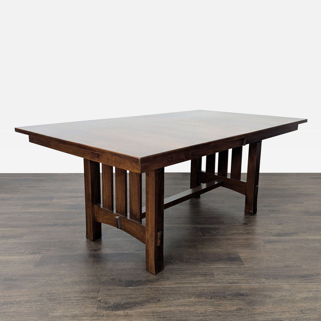 California Dining and Barstools 7-Piece Solid Wood Dining Set with Table, 4 Chairs, and Bench