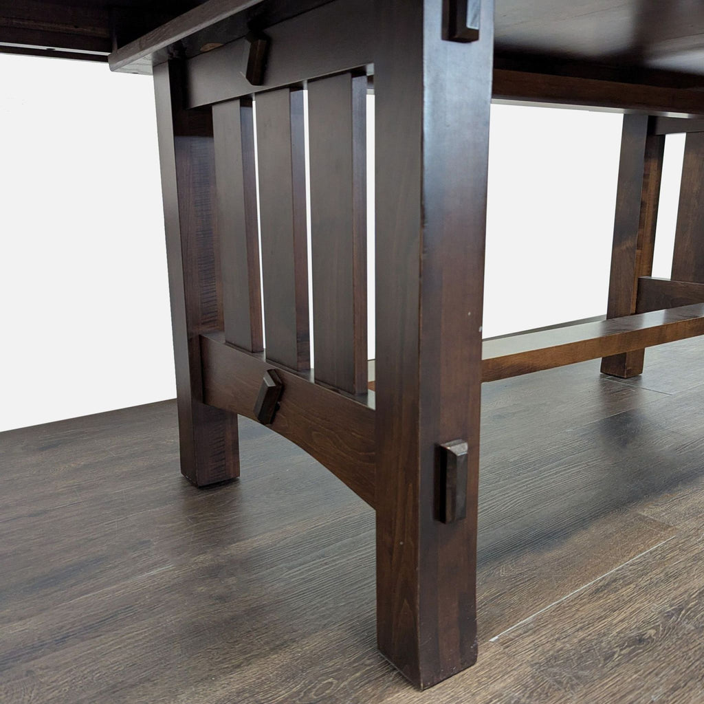 California Dining and Barstools 7-Piece Solid Wood Dining Set with Table, 4 Chairs, and Bench