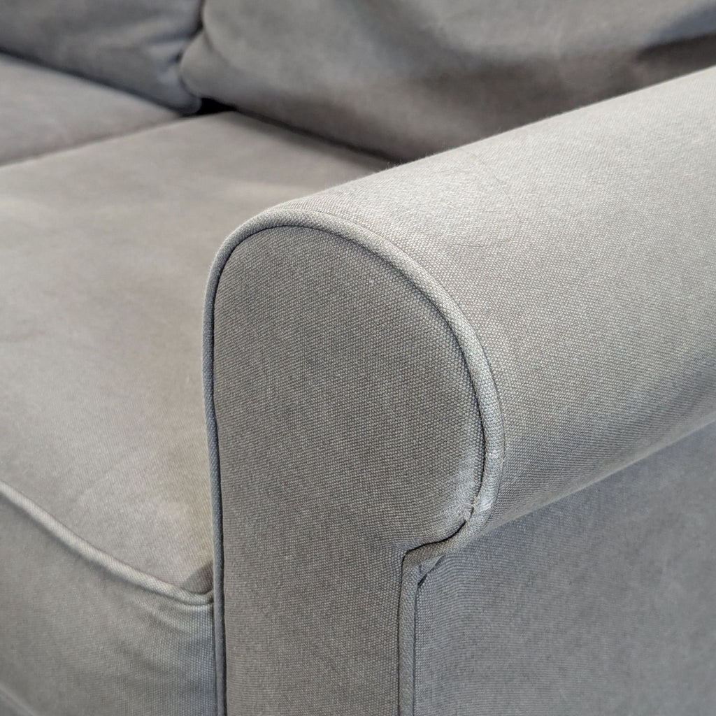 Pottery Barn Cameron 3-Seat Gray Sofa - Comfortable and Stylish