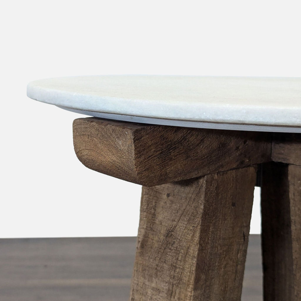 Anthropologie Marble Top Side Table