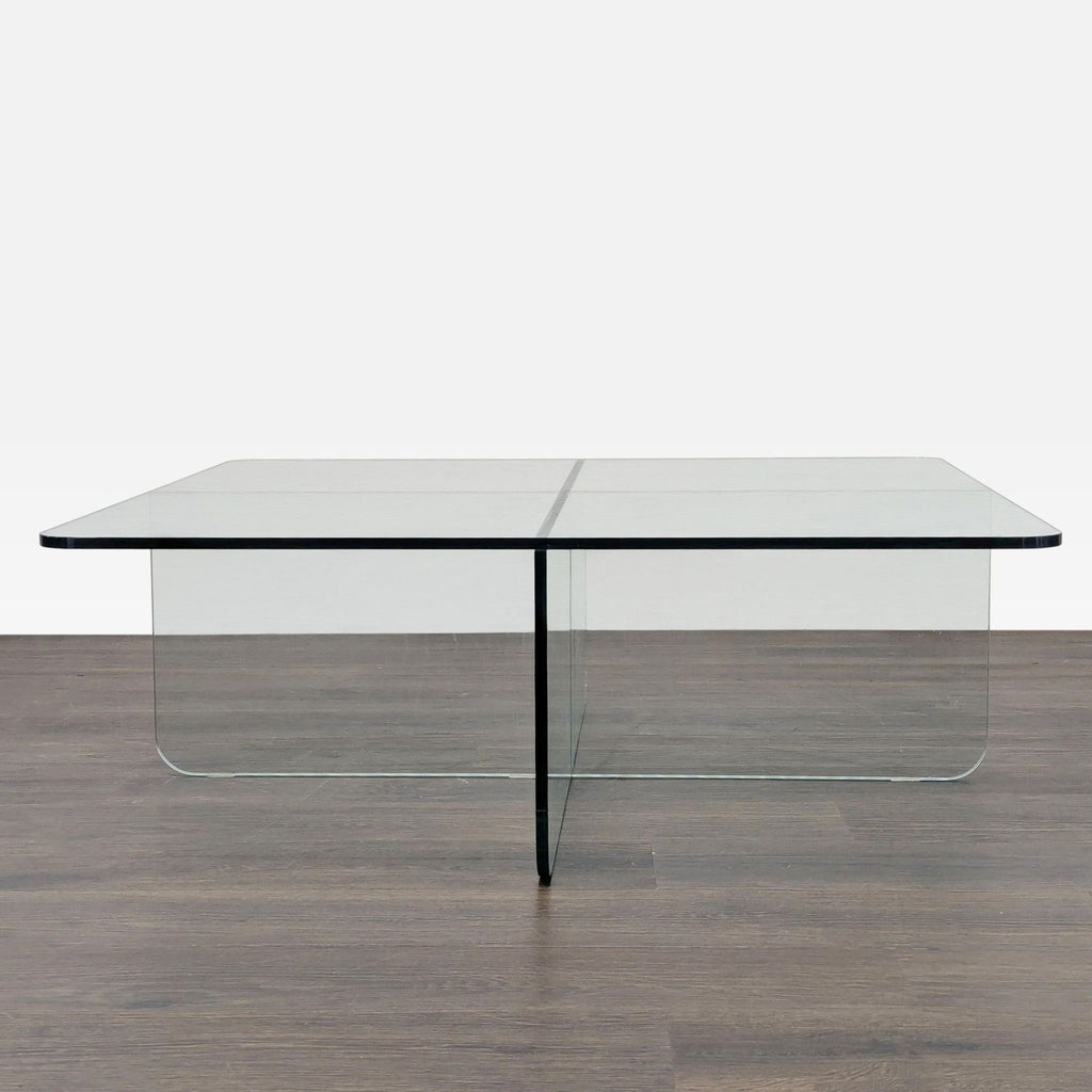 EQ3 Verre Square Glass Coffee Table