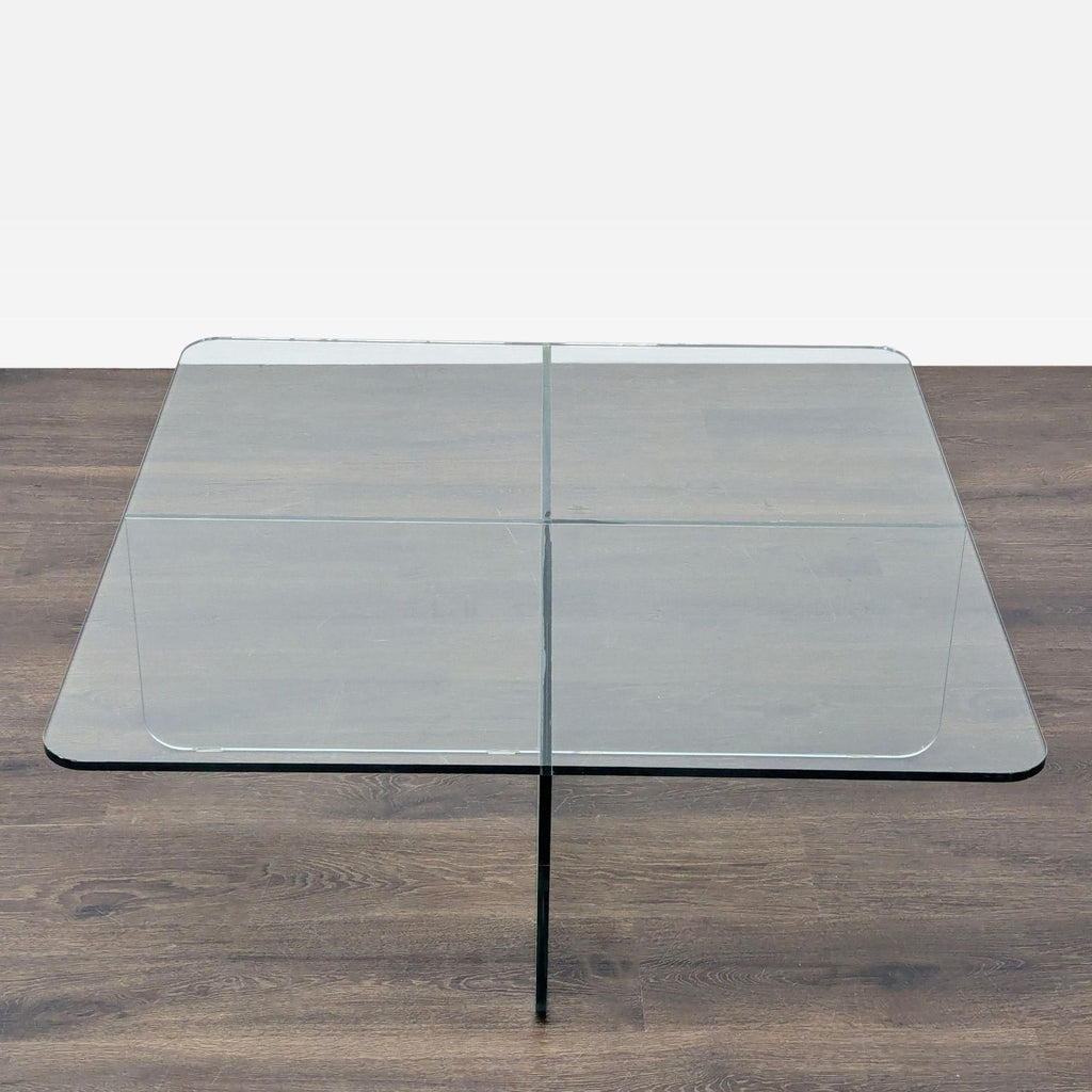 EQ3 Verre Square Glass Coffee Table