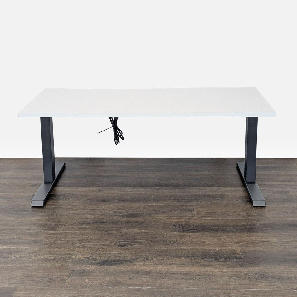Steelcase Migration Electric Height Adjustable Desk with White Top