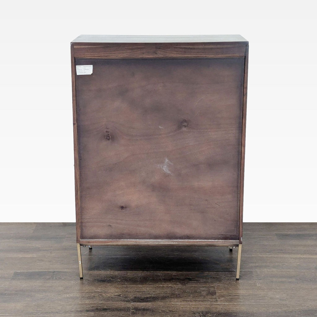 West Elm Decker Modern Dresser with Brass Patterned Drawers