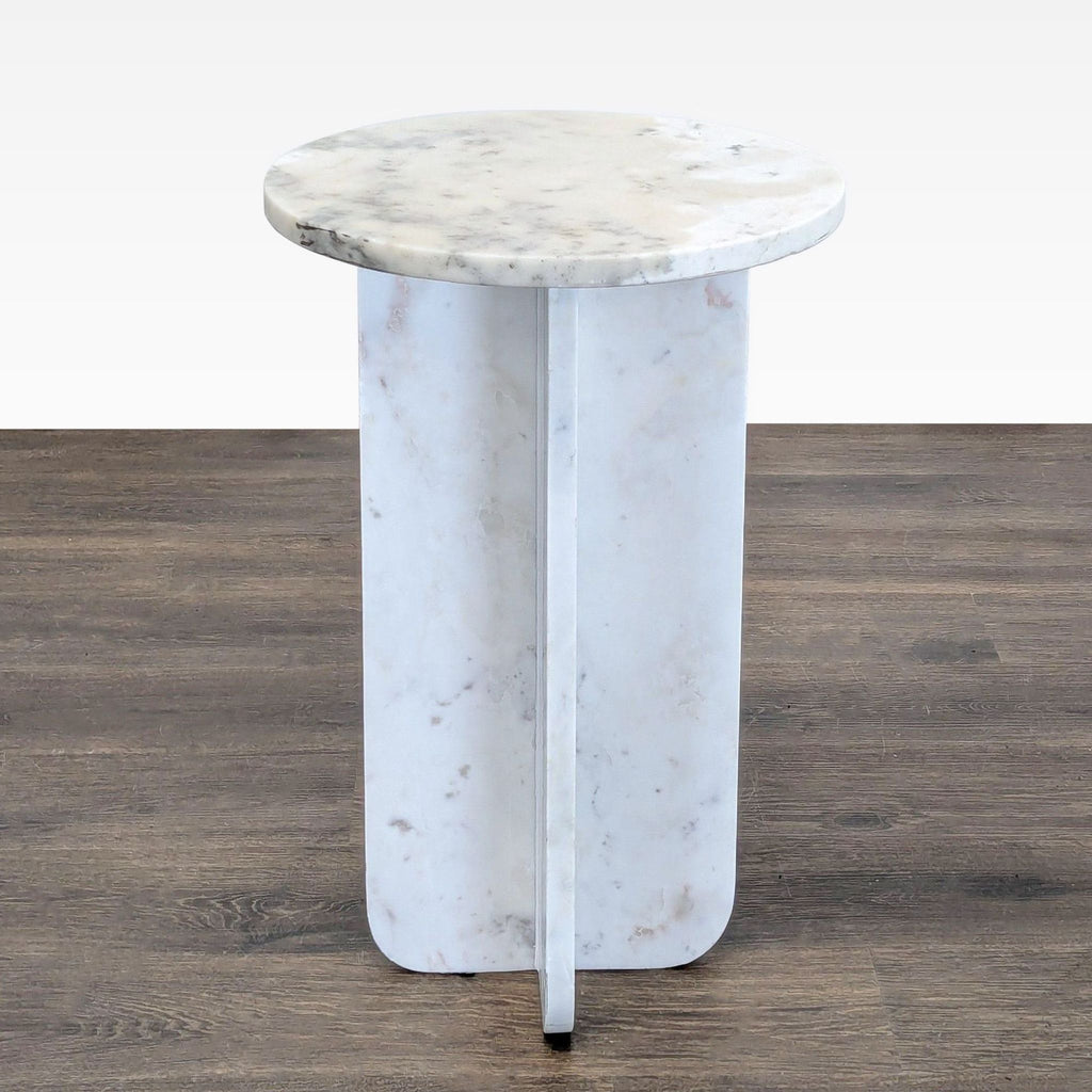 Round Marble Accent Table