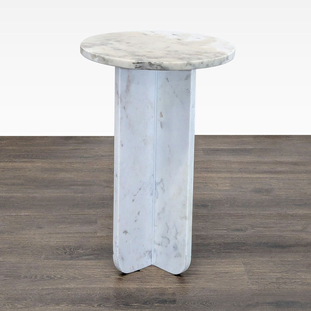 Round Marble Accent Table