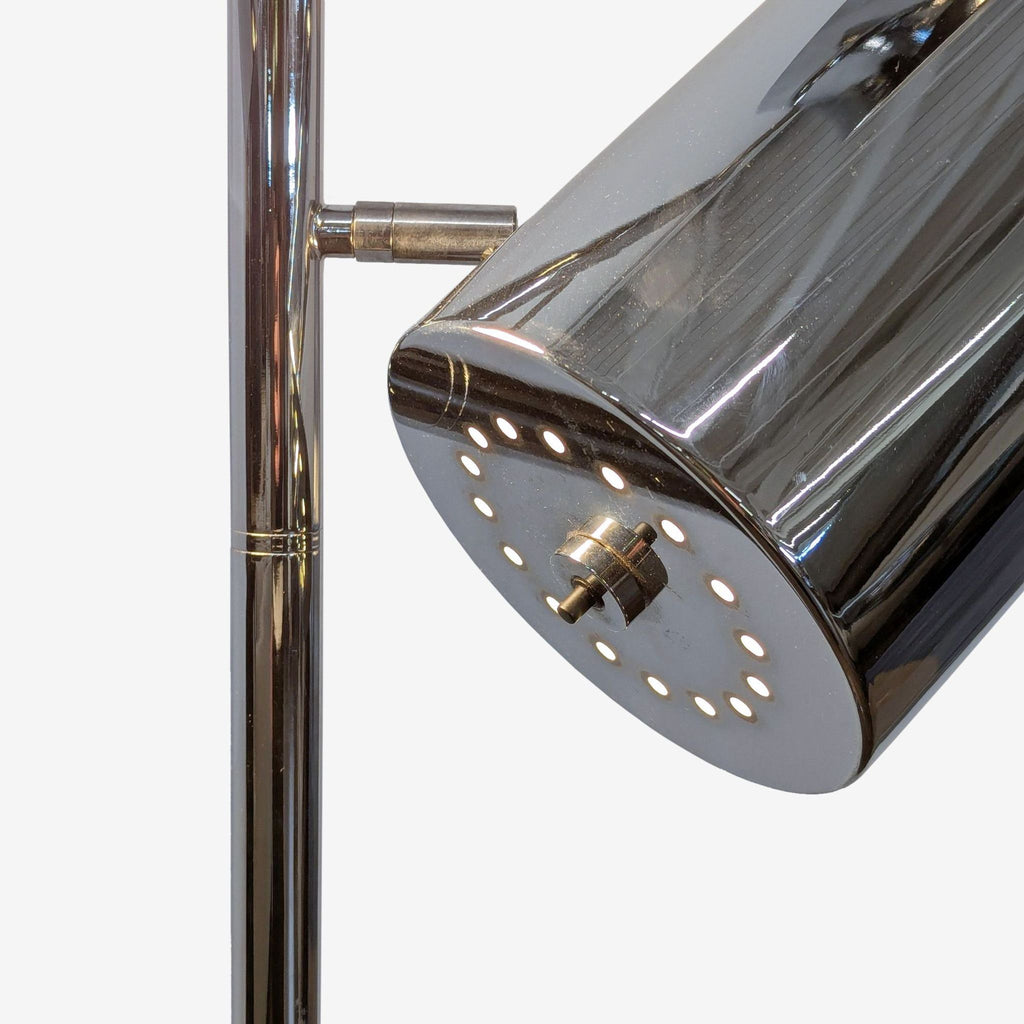 Modern Chrome Tripod Floor Lamp with Adjustable Heads