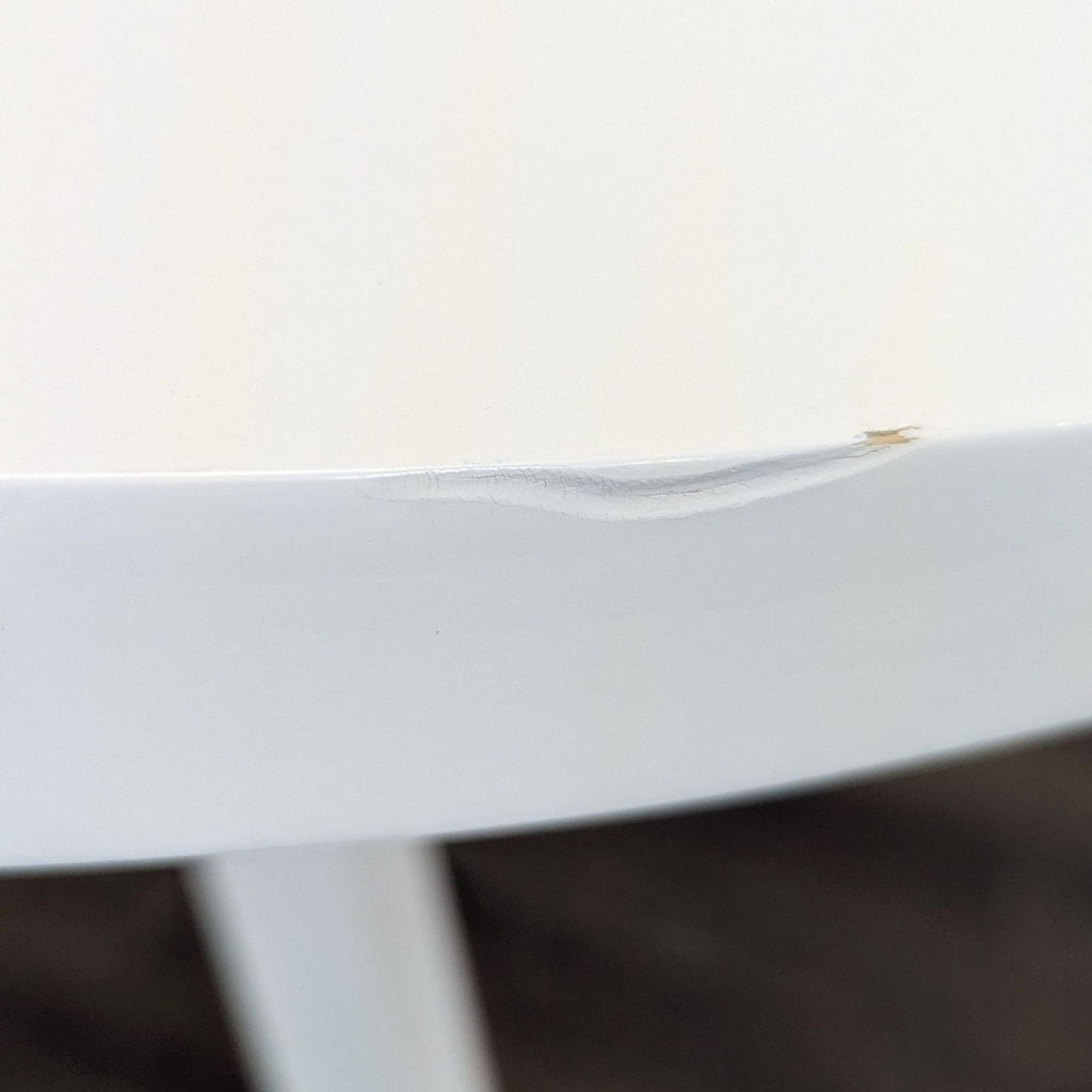 West Elm Tripod Dining Table in White Lacquer