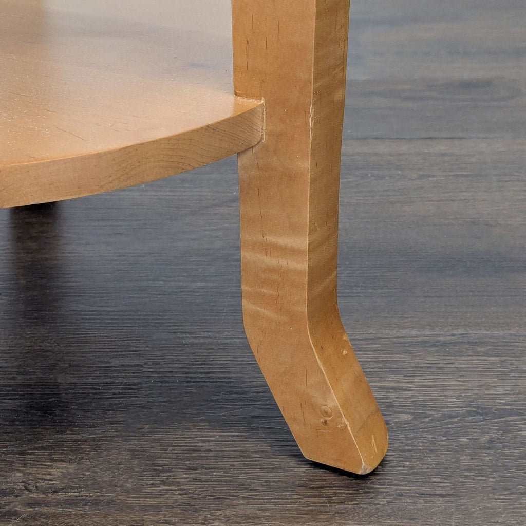 Three Leg End Table with Shelf