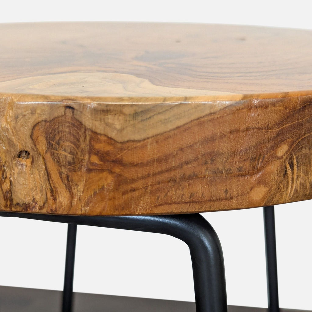 Crate & Barrel Hairpin Leg Stool