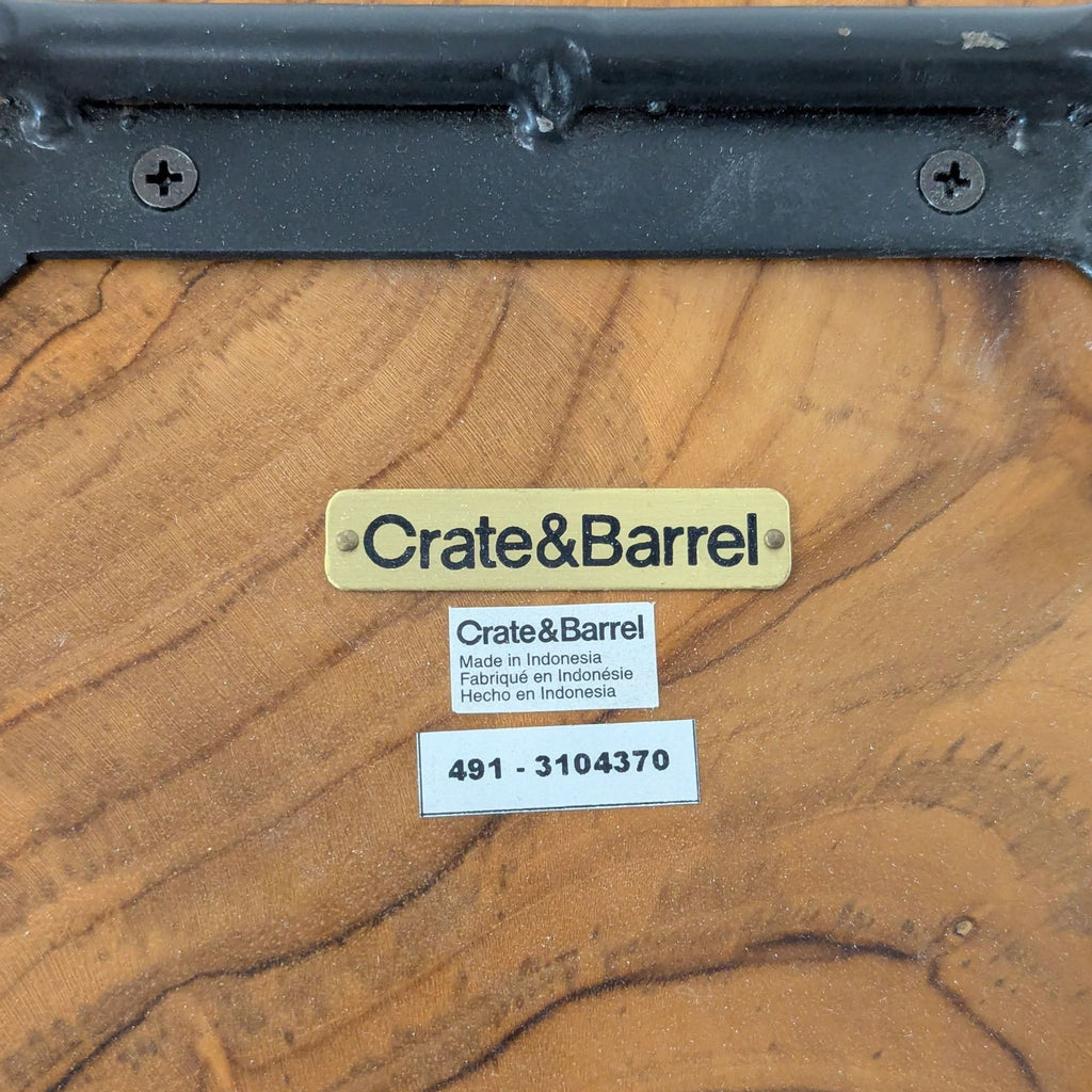 Crate & Barrel Hairpin Leg Stool
