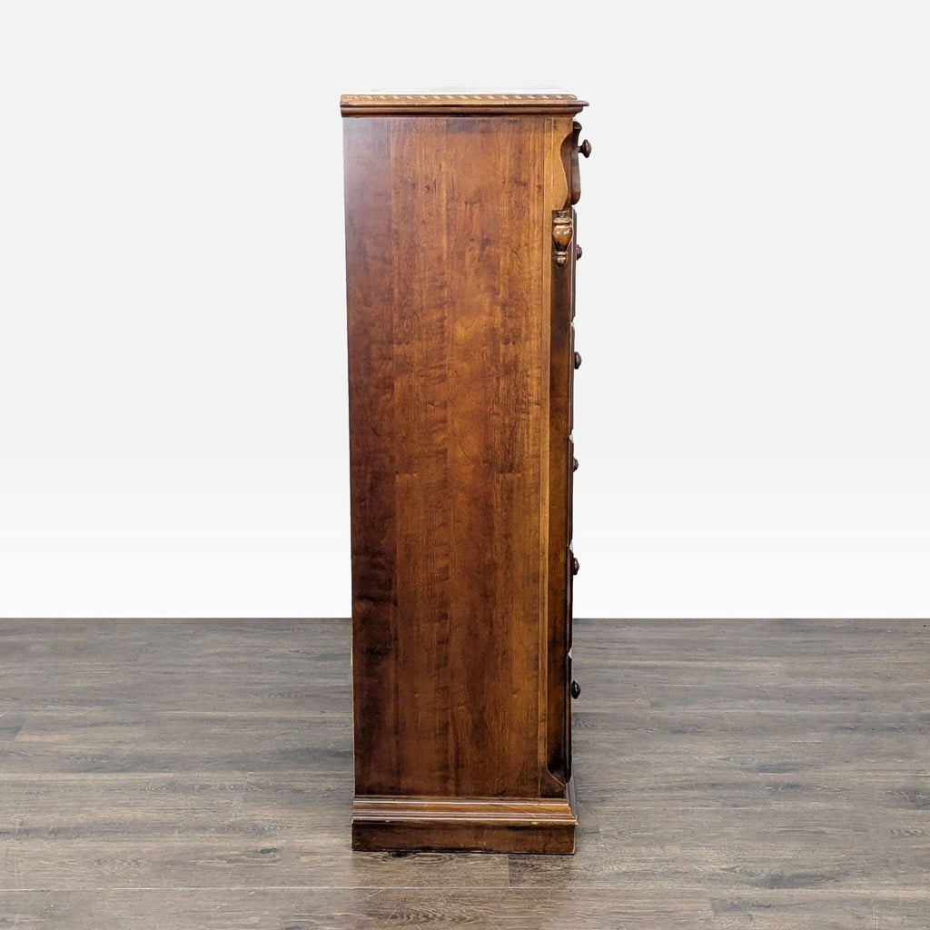 Classic Wooden Dresser with Mirror and Multiple Drawers