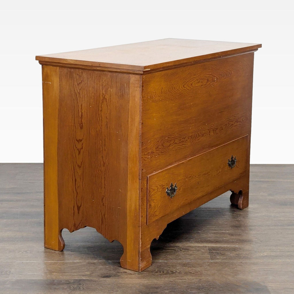 Single Drawer Blanket Chest with Hinged Lid