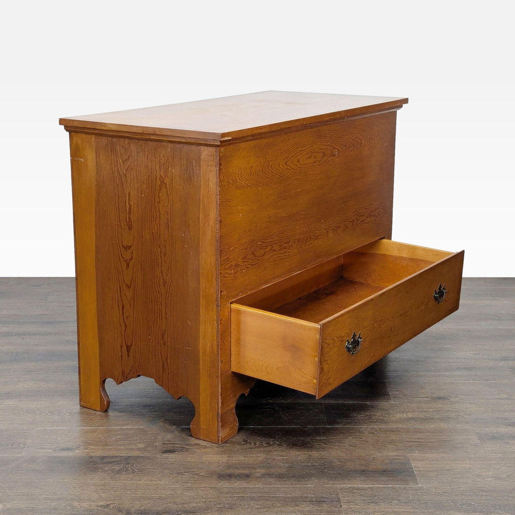 Single Drawer Blanket Chest with Hinged Lid