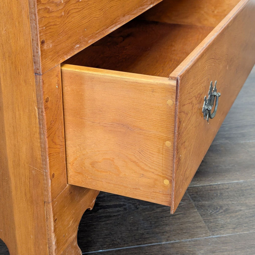 Single Drawer Blanket Chest with Hinged Lid