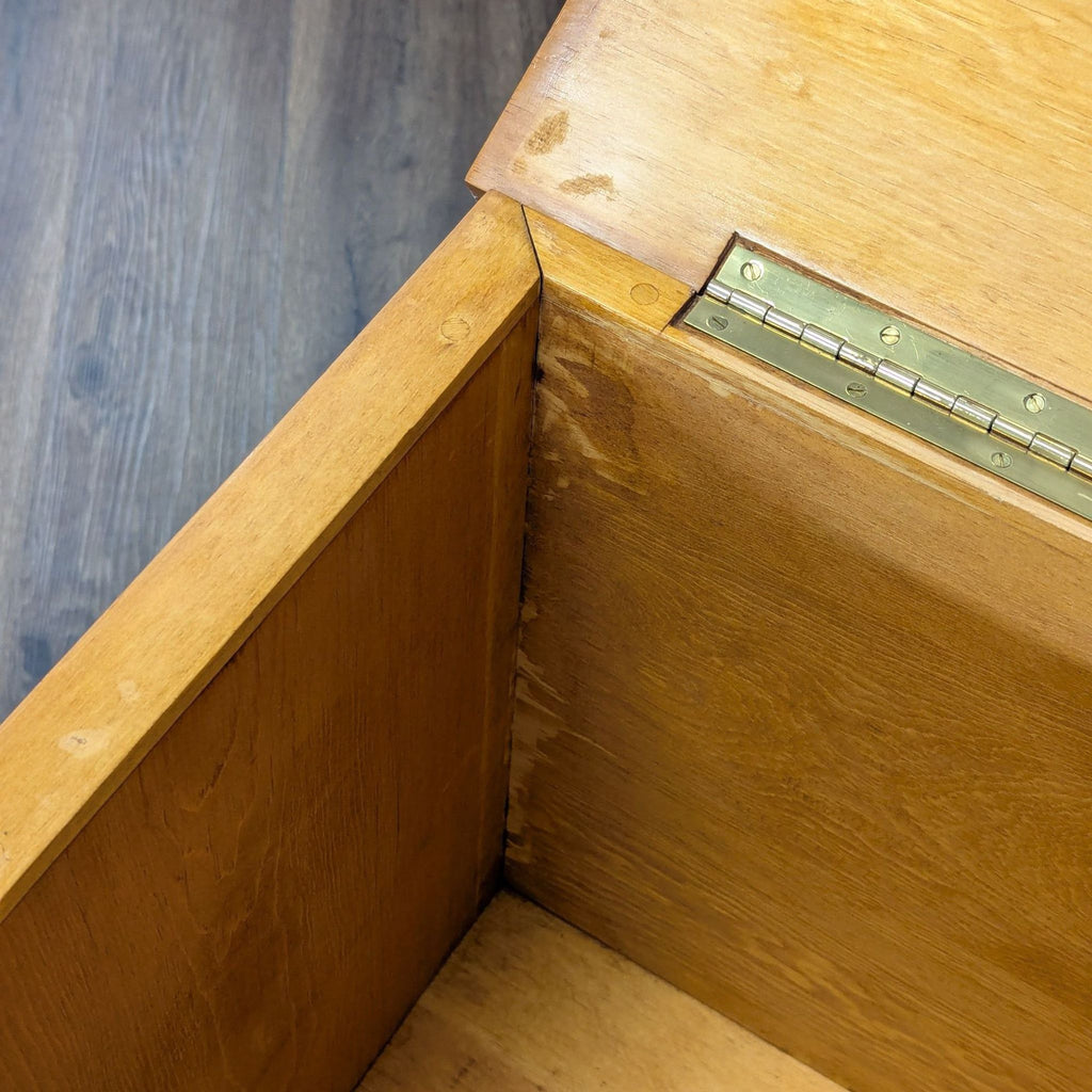 Single Drawer Blanket Chest with Hinged Lid