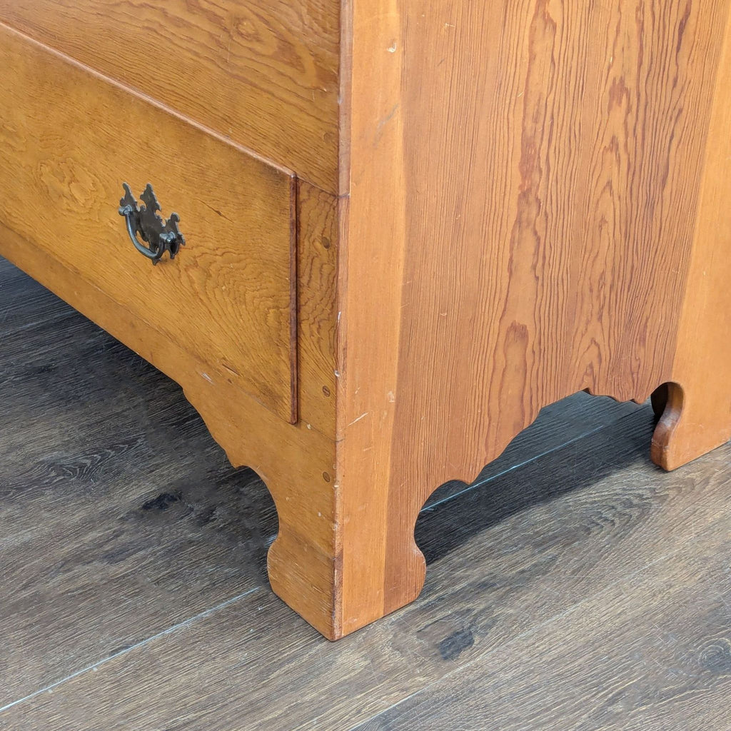 Single Drawer Blanket Chest with Hinged Lid