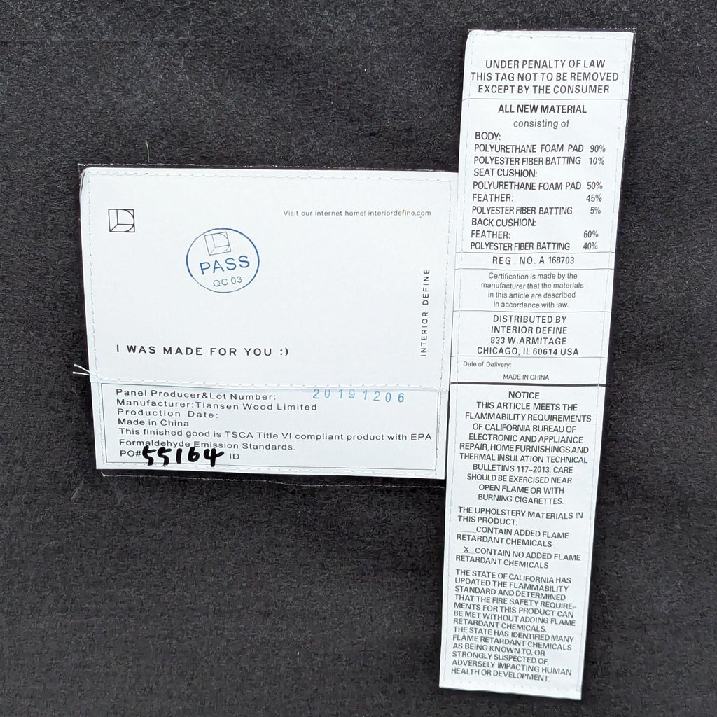 Interior Define Sloan Brown Leather Lounge Chair with Ottoman