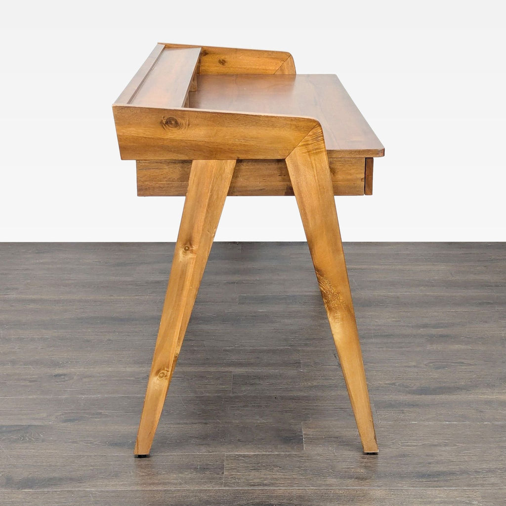 CB2 Drommen Mid-Century Modern Wood Desk with Drawers