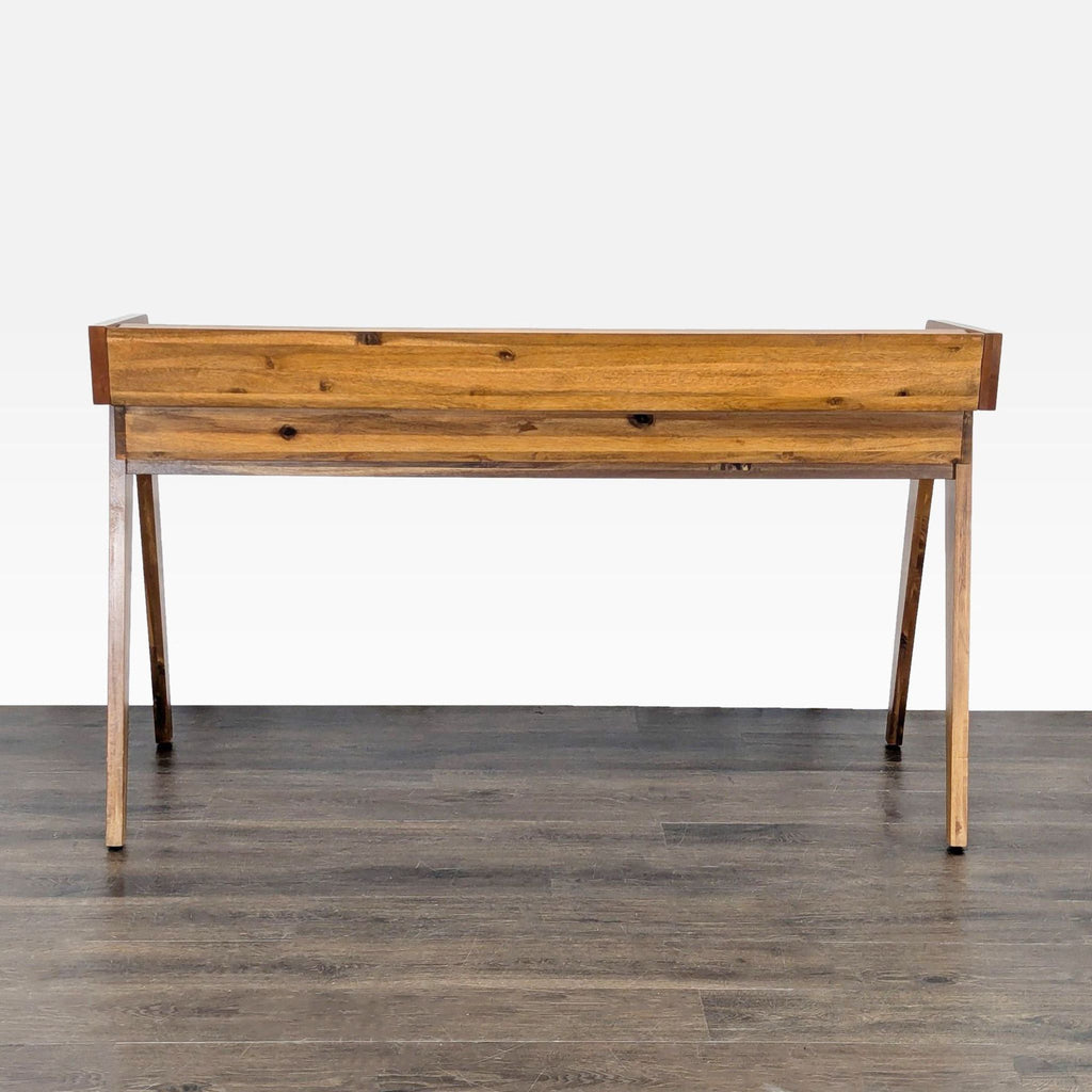 CB2 Drommen Mid-Century Modern Wood Desk with Drawers