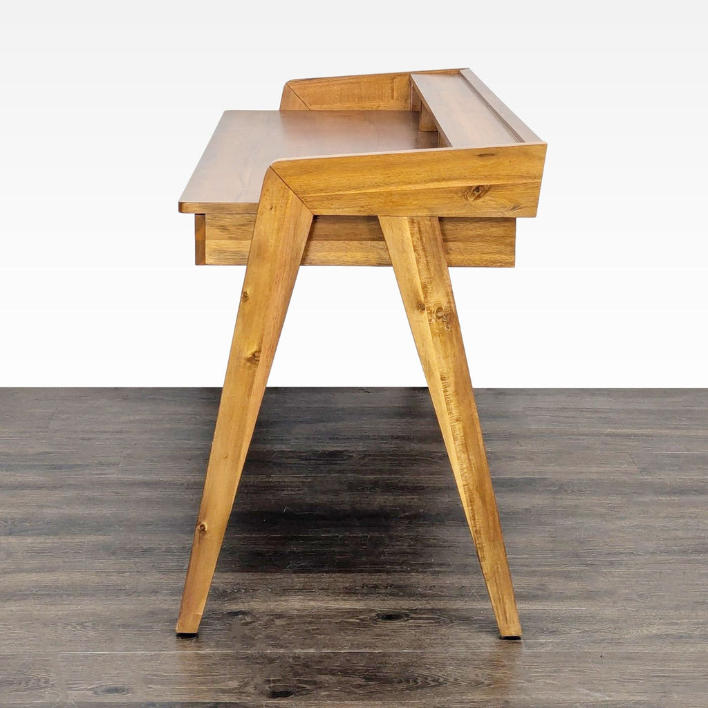 CB2 Drommen Mid-Century Modern Wood Desk with Drawers