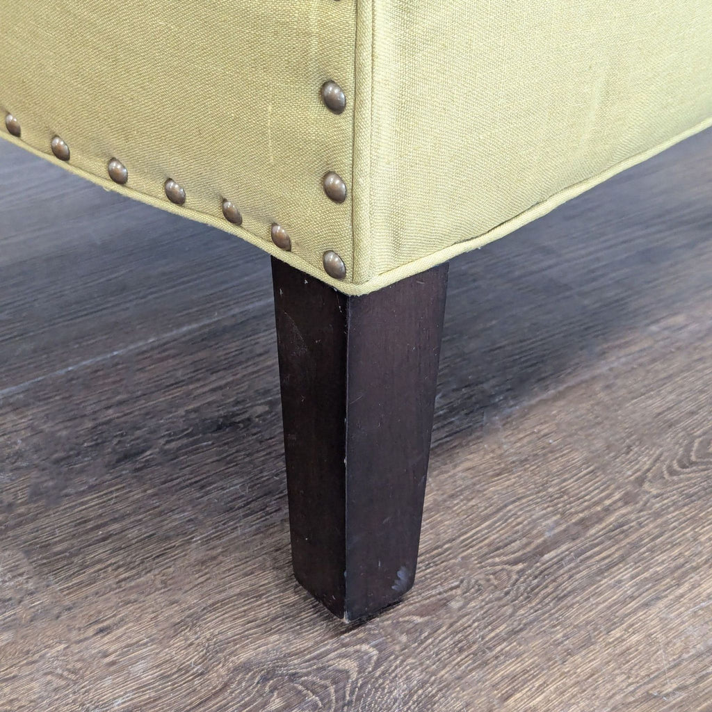 Cisco Brothers Green Lounge Chair with Nailhead Trim