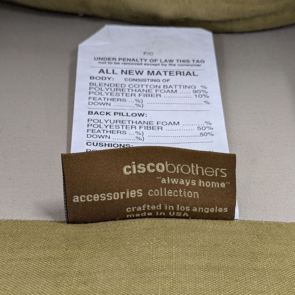 Cisco Brothers Green Lounge Chair with Nailhead Trim