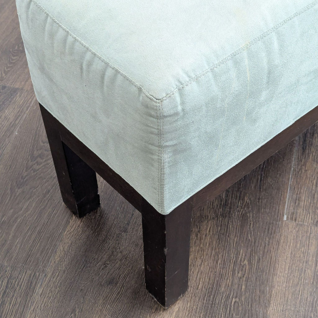 2. Contemporary bench from Cisco & Brothers with a minimalist design, suitable for entryways.