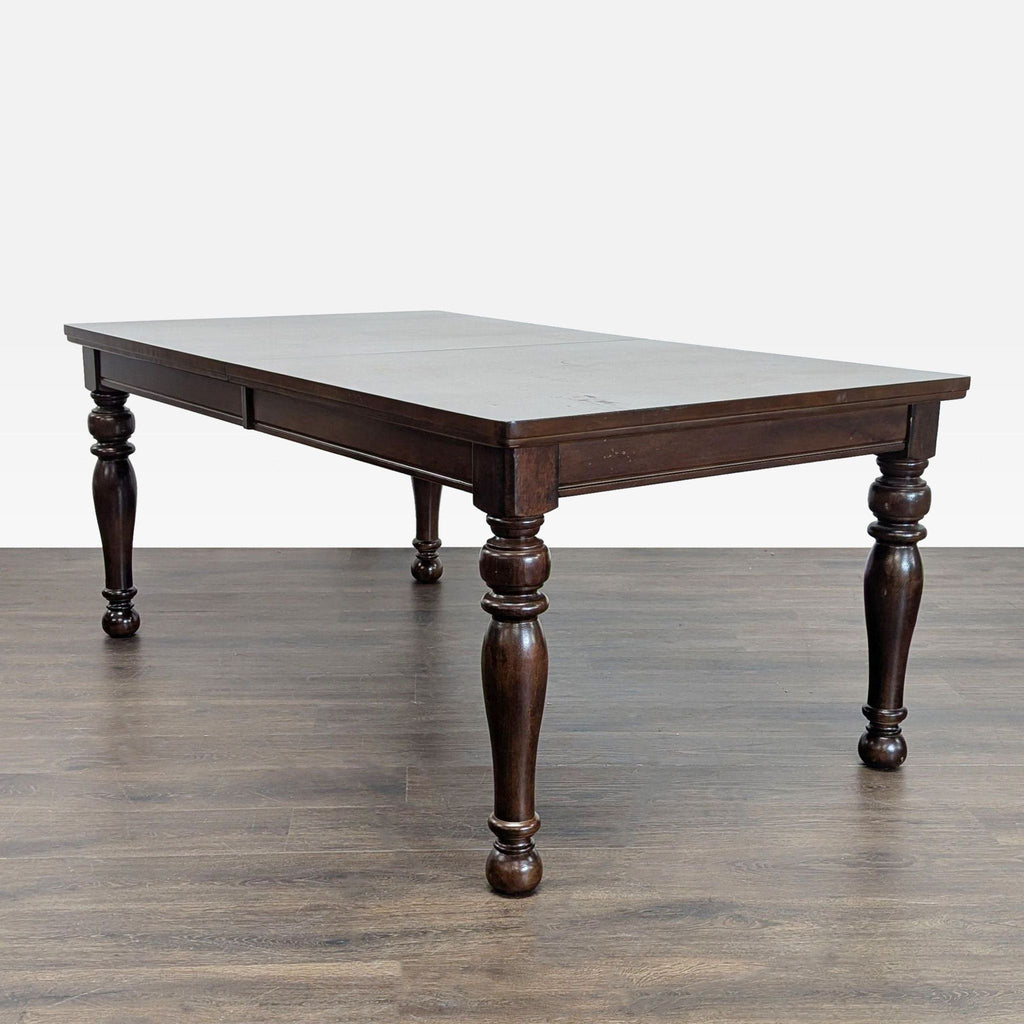 Ashley Furniture 7-Piece Dark Wood Dining Set with 6 Chairs