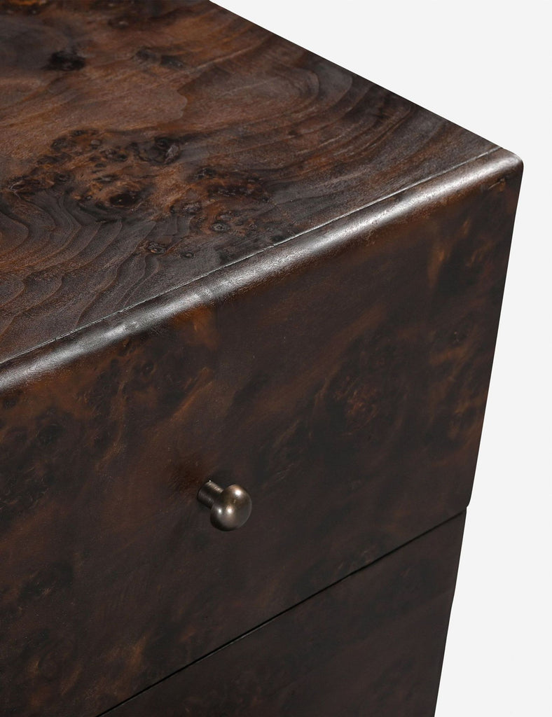 Lulu and Georgia Hobbes Dark Wood 6-Drawer Dresser