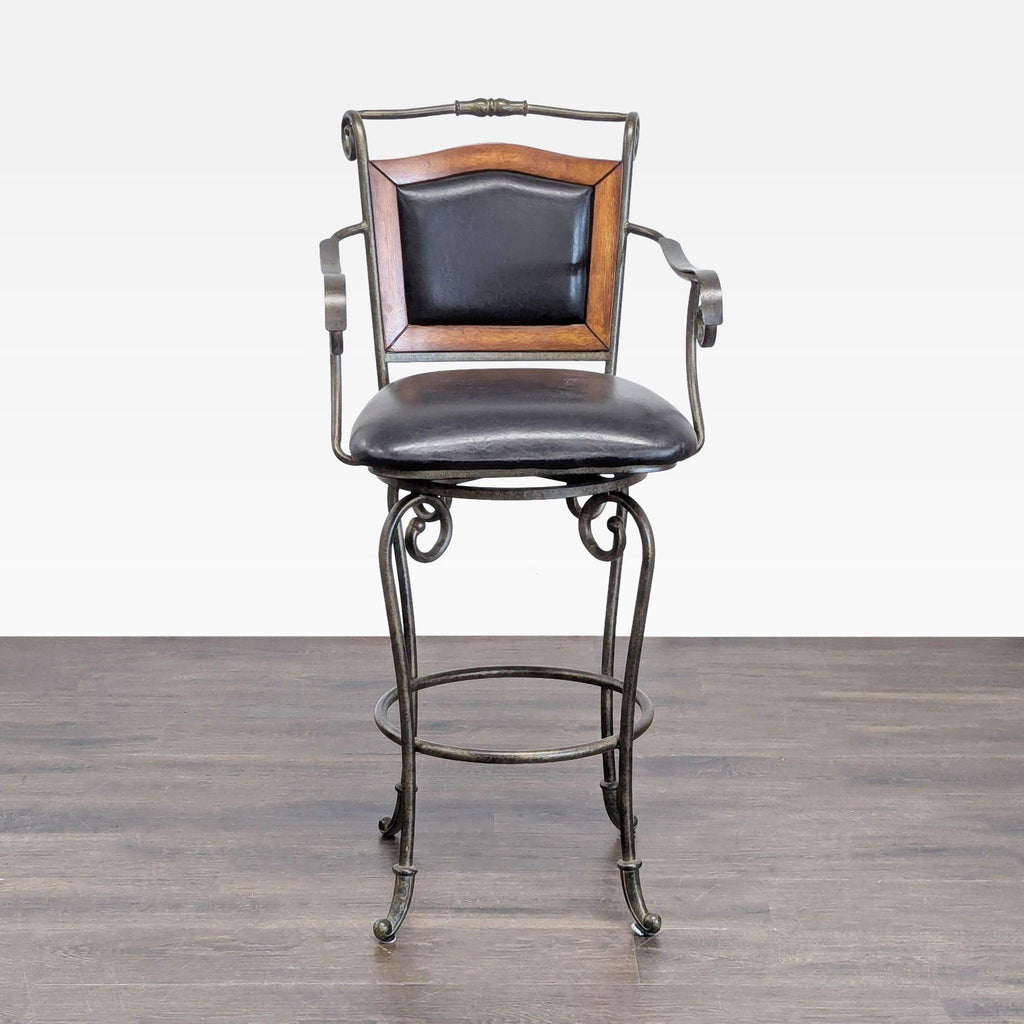 Dinette World Wrought Iron Bar Stool