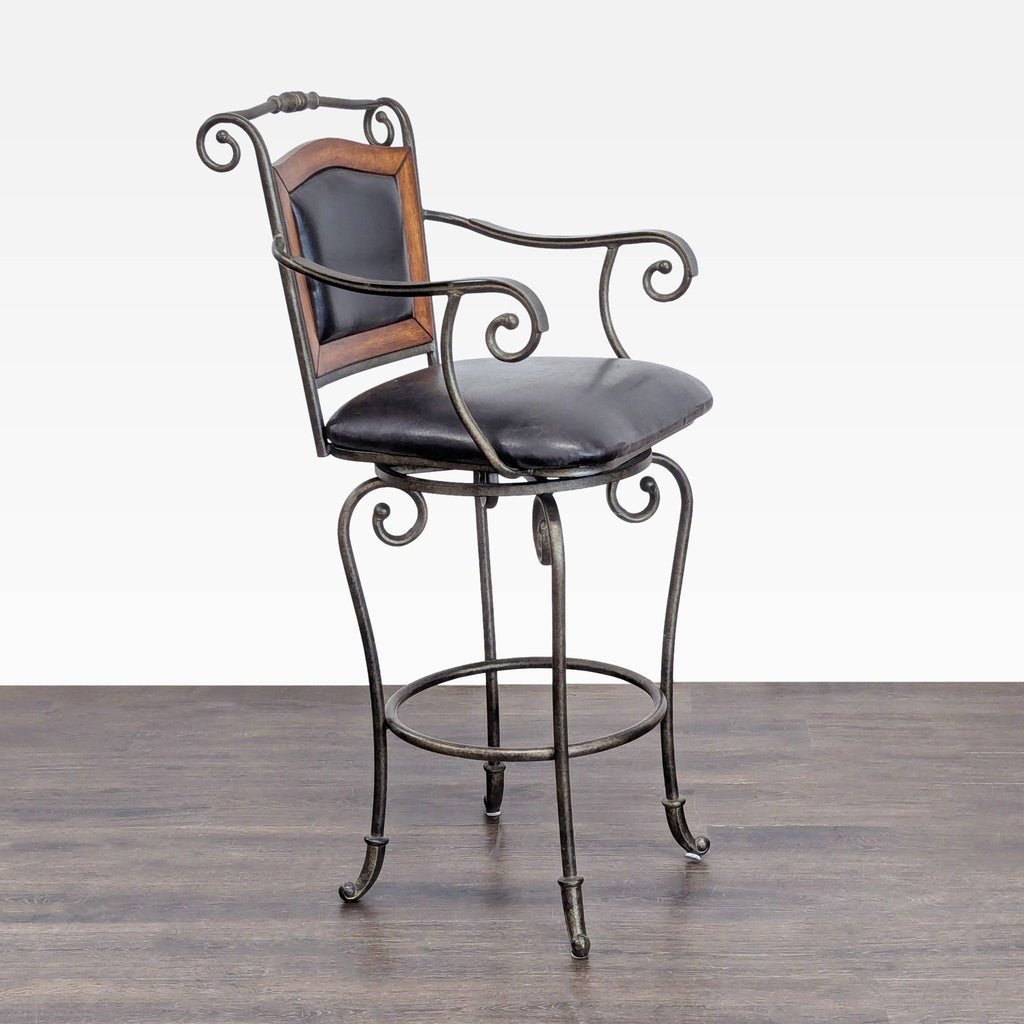 Dinette World Wrought Iron Bar Stool