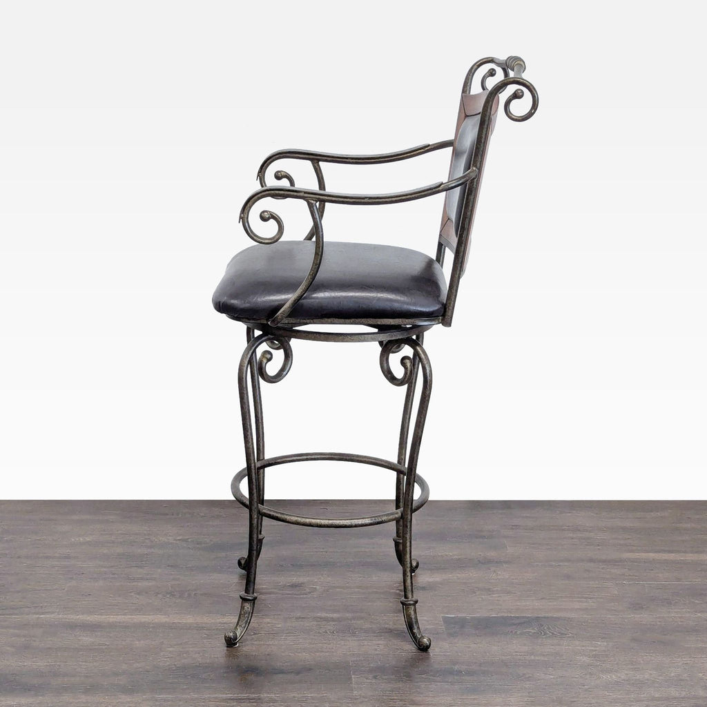 Dinette World Wrought Iron Bar Stool