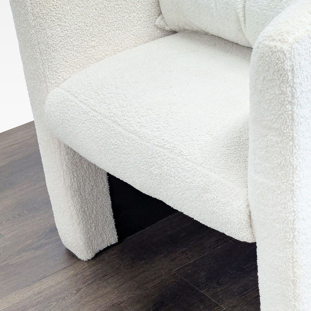 Wayfair Lounge Chair with Ottoman and Hidden Storage - Cozy Cream