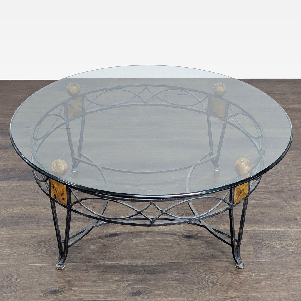 Metal and Glass Coffee Table