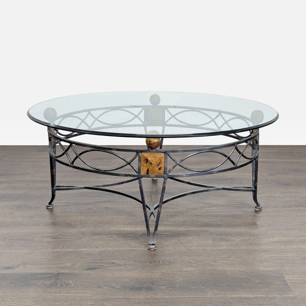 Metal and Glass Coffee Table