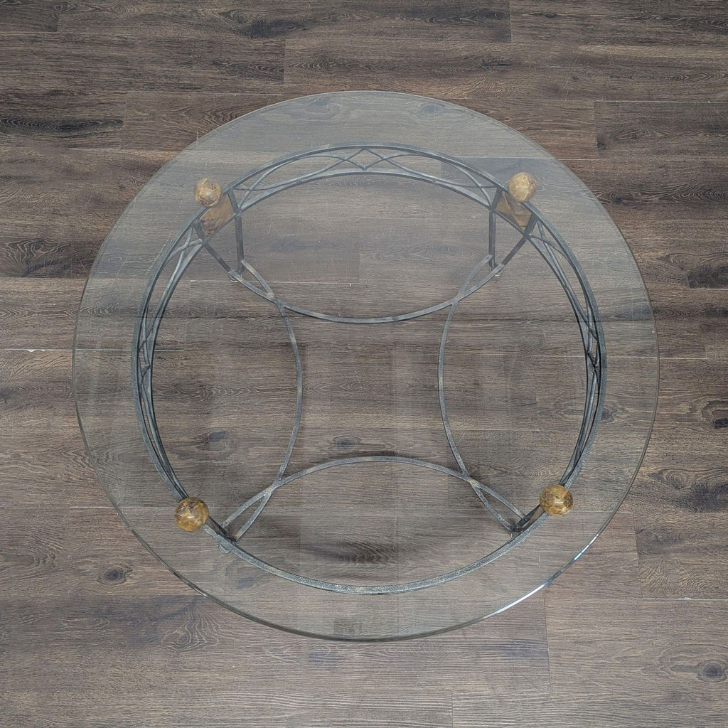 Metal and Glass Coffee Table
