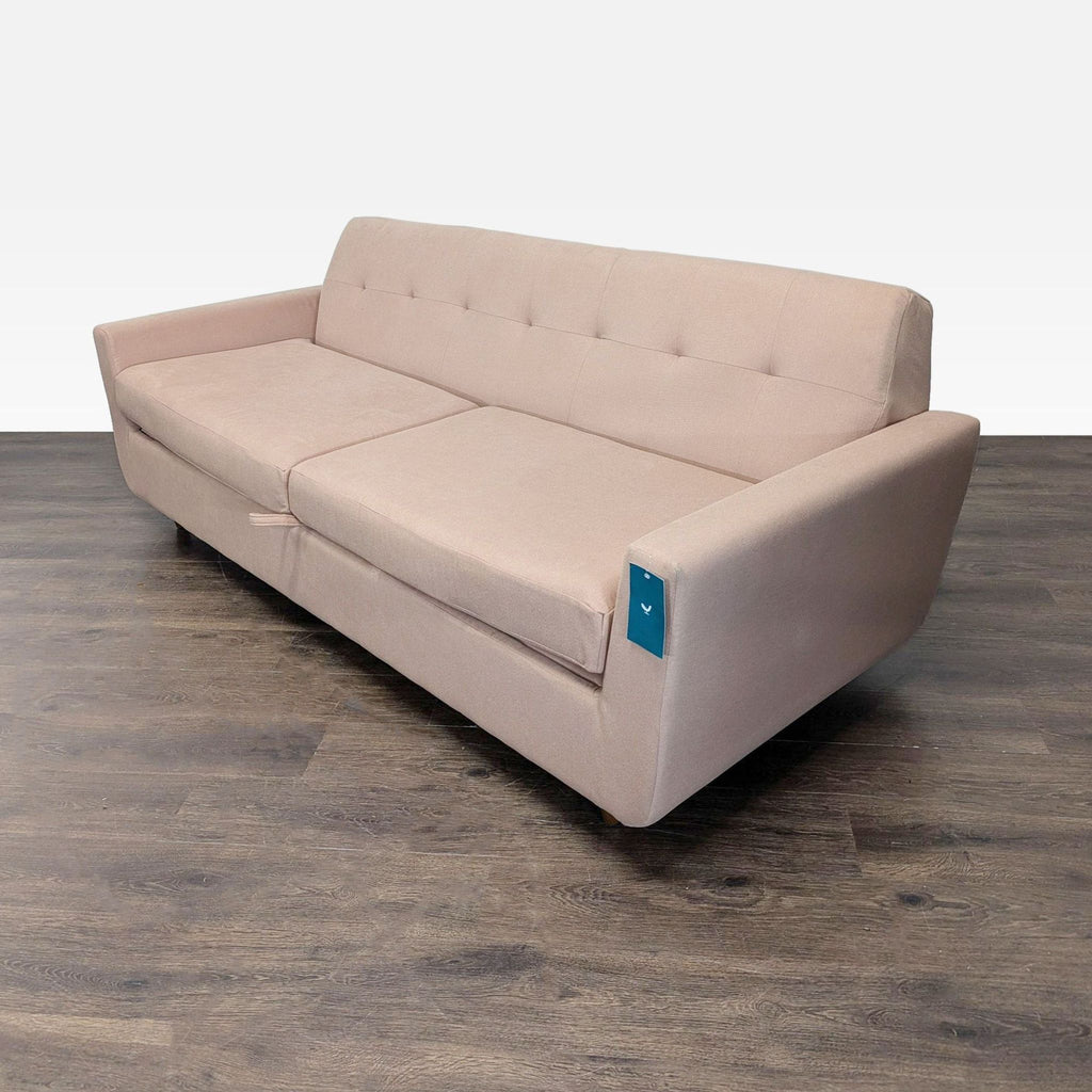 Joybird Furniture Hughes 3-Seat Sofa with Ottoman and Built-In Storage
