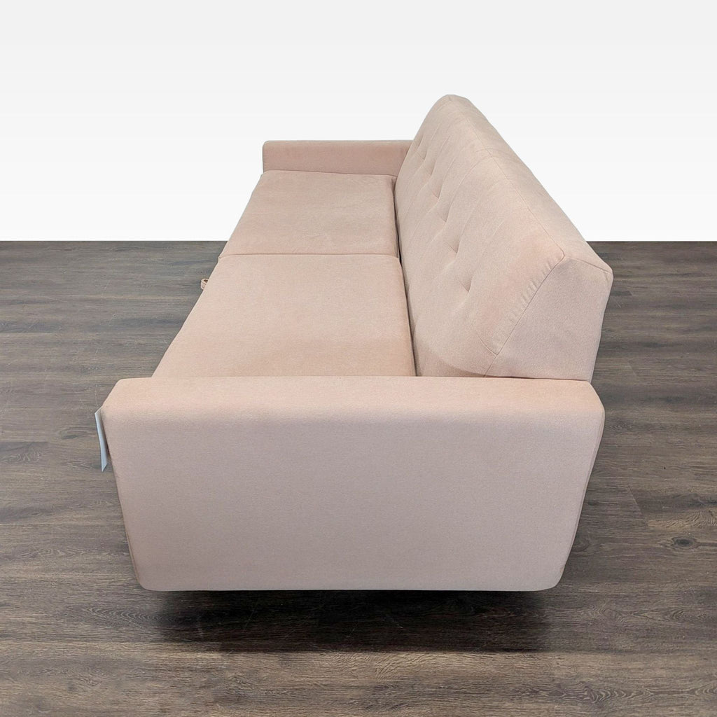 Joybird Furniture Hughes 3-Seat Sofa with Ottoman and Built-In Storage